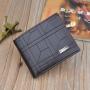 2022 Hot sell  Retro men's  short wallet horizontal male wallets for men fashionable card holder leather wallet
