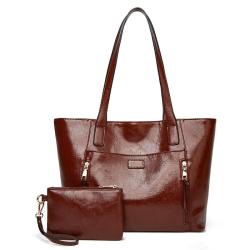 women handbag factory Customized PU leather shoulder simple tote bag large capacity bag for lady luxury solid color