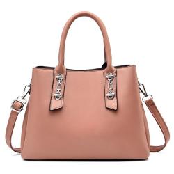 2024 Custom Vegan Leather Bucket Hand Bag For Women Ladies Fashion Metal