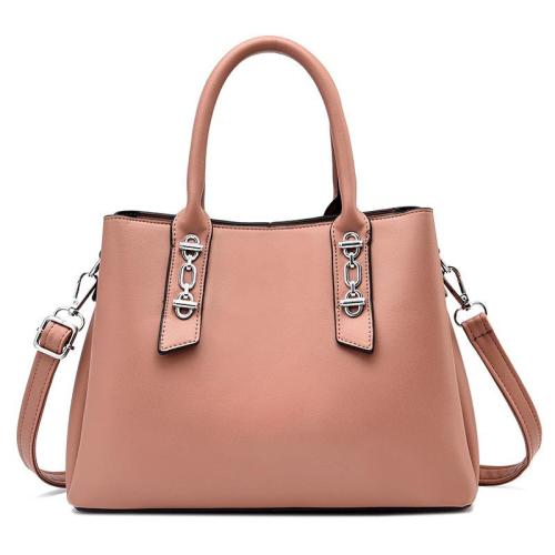 2024 Custom Vegan Leather Bucket Hand Bag For Women Ladies Fashion Metal