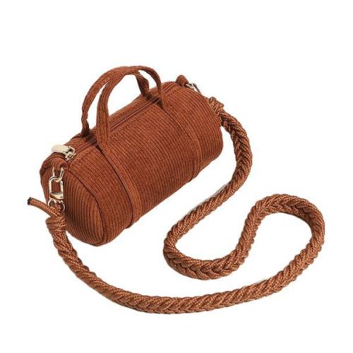 Fashion Creative Design Temperament Corduroy Bucket Bags For Women Canvas Travel Shopping Ladies Bucket Bags