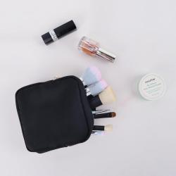Keymay High Quality Large Capacity Zipper Toiletry Makeup Pouch Bag Mini Travel Cosmetic Bags For Women