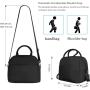 Gelory Large Lunch Bag Light Durable Lunch Box With Adjustable Shoulder Strap For Office Work School Picnic Hiking Beach Fishing