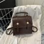 Simple shoulder backpack for women, college style bag, women's bag, new fashion and leisure shoulder and handbag