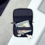 Factory Custom Rfid Blocking Leather Bank Visa Card Holder PU Leather Credit Card Case Genuine Leather Zip Card Case Wallet