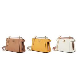 2022 New Popular Vegan Pu Leather Cross Bags Women High Quality Brown Casual Chain Shoulder Bag Handbags Ladies