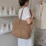 Minimalist big totes shoulder bags women straw woven handbags ladies luxury handbags for women luxury summer beach tote bags