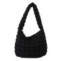 Korean popular bag female 2024 new cloud pleated bag large capacity shoulder armpit personality lightweight female bag