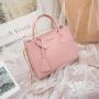 New Fashion Litchi Grain Handbag Custom Wholesale Cheap Women Small Square Bag Soft Zipper Pure Color Pu Leather Sling Bag