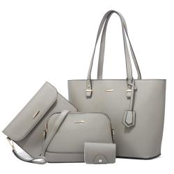 New Fashion Lady Hand Bag 4 Piece Set Bags Handbags Genuine Leather Women ladies bags handbag set