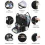 Waterproof Stylish Travel Diaper Backpack Multifunction Large Nappy Bag with Changing Pad & Pacifier Case mummy baby diaper Bag