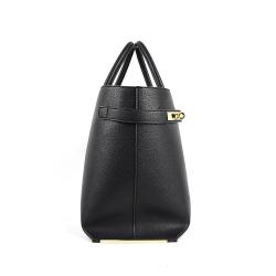 2021 Wholesale Classic Design Black Fashion Tote Bag Custom Logo Leather Handbags for Women