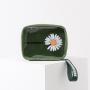 Creative Portable Toiletry Bag Travel Large Capacity Cosmetic Storage Bag PVC Transparent Waterproof Daisy Cosmetic Bag