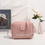 Wholesale Ladies Designer Hand Bags Solid Color PU Leather Shoulder Crossbody Bag