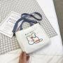2023 Cartoon Animal Pattern Canvas Tote Bag Plain Shoulder Canvas Bag Folding Ladies Hand Bags