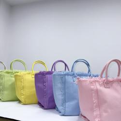 Wholesale Custom Luxury Traveling Ladies Large Zipper Beach Biodegradable Shopping Bags Plain Canvas Tote Bag Fringe Tote Bag