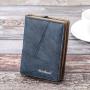 ZWY275 Wholesale Vintage Men PU Short Wallet Daily Practical New Multi Card Slot Bifold Money Clip Lightweight Zipper Card Case