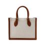 Oem Odm Custom Factory Classic Canvas Womens Hand Bags PU Leather Fashion Custom Logo Womens Tote Bags