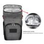 High Quality Travel Picnic Cooler Wine Carrier Bag Custom Print Reusable Portable Luxury Wine Tote with Spout