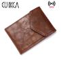HF040 CUIKCA Short Leather Wallet For Men High quality simple thin  Wallets Leather Slim Card Holder for men