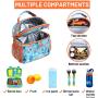 Mini Cooler Back with Customized Pattern Kid Lunch Cooler Tote for School Picnic Travel Outdoor