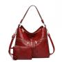 Popular large capacity handbags soft leather crossbody shoulder bag women bag set ladies hand bags