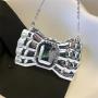 Factory Wholesale Bow Wedding Party Clutch Purse Shoulder Bags Luxury Golden And Silver Evening Bags For Women