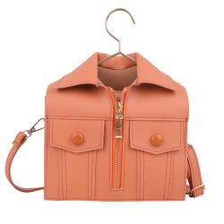 ZR256 Personalized Summer New Stereoscopic Jacket Clothes Bag Temperament Casual Straddle Small Square Bag