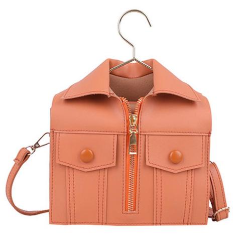 ZR256 Personalized Summer New Stereoscopic Jacket Clothes Bag Temperament Casual Straddle Small Square Bag