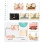 Susen Chrisbella 2022 summer new women's embossed handbag Woven chain shoulder bag Color women crossbody bag