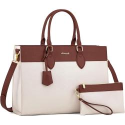 LOVEVOOK 2024 luxury ladies large pu leather woman purses and shoulder handbags for women 15.6in 17in laptop tote handbags 2024