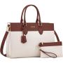 LOVEVOOK 2024 luxury ladies large pu leather woman purses and shoulder handbags for women 15.6in 17in laptop tote handbags 2024