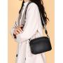 Custom handbag pu leather crossbody bag women shoulder bag black sling phone bags for ladies