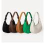 2024 Wholesale New Design Nylon Women Tote Handbags Custom Ladies Vintage Underarm Shoulder Bag Women Canvas Half Moon Hand Bag