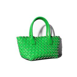 2024 Custom Weave Genuine Leather Tote Bag Handbag For Women Luxury Mini Purse