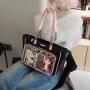 Custom Tote bag Simple PU women's bag portable decorative zipper single shoulder chain niche design plus logo