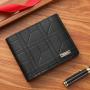 Men's Fashionable Short Wallet New Large Capacity Horizontal Soft Wallet with Multi-Cards Waterproof and Open Closure Type