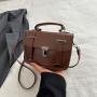 2024 Luxury Crossbody Bag Lady Frosted Pattern PU Leather Single shoulder Strap Tote Bag Metal Buckle with Handle Handbag