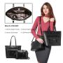 LOVEVOOK  Female Shoulder Crossbody Messenger Bags PU Leather Bag Set for Ladies Women Handbags