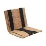 Fashion cork products card holder wallet rfid vegan cork magic wallet card holder with elastic band