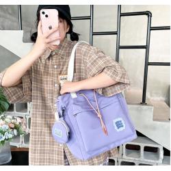 2022 Fashion Lady Designer Bags Large Pure Color Nylon Tote Handbag for Women Roomy Capacity Shoulder Messenger Student
