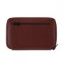 Customized leather zipper passport cover wallet genuine leather passport holder