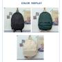 ZWY238 Simple Solid Color Nylon Student Schoolbag Men Women Daily Outdoor Sports Travel Shoulder Bag Wholesale Laptop Backpack