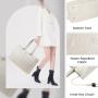 LOVEVOOK fashion trending designer women pu leather Tote Bag Large Tote Handbag Vintage Briefcase Women