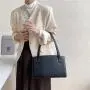Custom Logo High Texture Handbags Simple Women's Shoulder Bag Fashion Retro Pu Leather Crocodile Print  Tote Bag