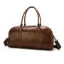 Factory Outlets Genuine Leather Travel Bag for Men Fashionable Retro Luggage Bags