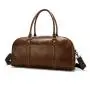 Factory Outlets Genuine Leather Travel Bag for Men Fashionable Retro Luggage Bags