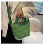 New Fashionable Lady Bag Custom Pure Color Corduroy Bucket Cross Boy Bags Plush Cute Fluffy Tote Handbag