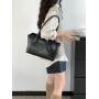 Factory Direct Sale Dacron Material Zipper Handbag Inside Patch Pocket Bags Women Shoulder