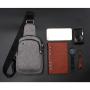 XL014 Men's Chest Bag New Version Waterproof Oxford Fabric Crossbody Bag With Earphone Hole Durable Fashion Shoulder Backpack